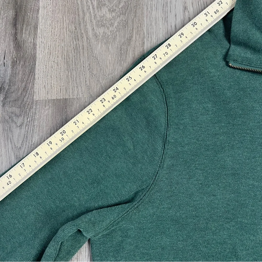 New Polo Ralph Lauren Sweater Mens XXL Green Estate Rib 1/4‎ Zip Pullover Pony